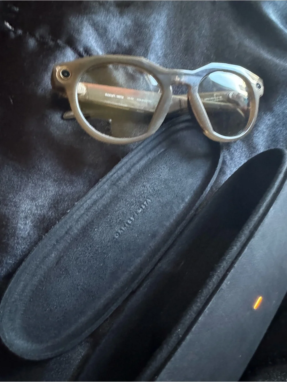 Oakley HSTN Translucent Brown Frame with Light Blue Mirrored Lenses